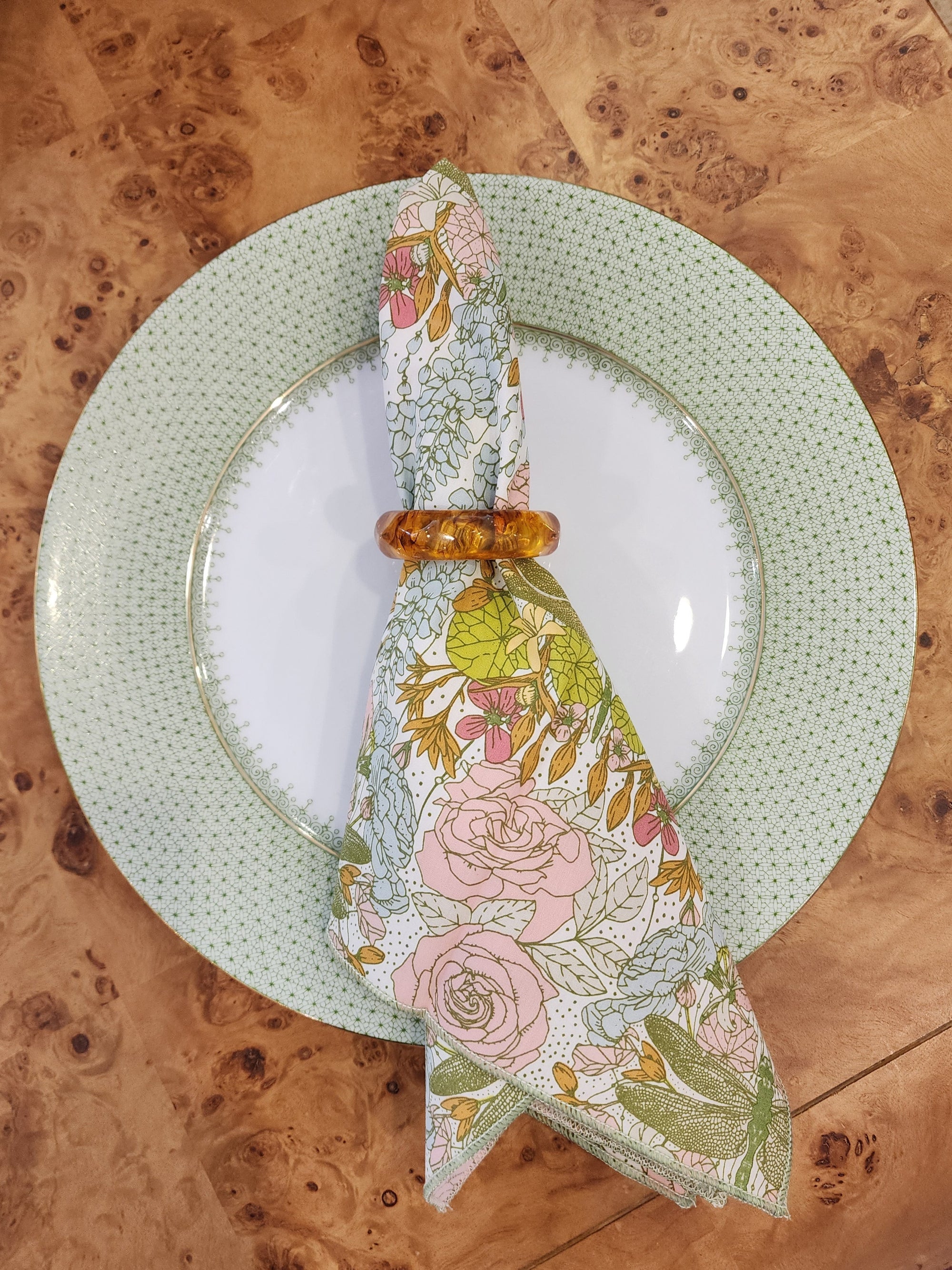 Honey Acrylic Napkin Ring
