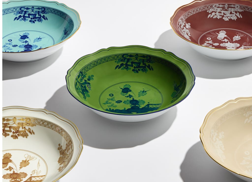 Malachite Round Serving Bowl