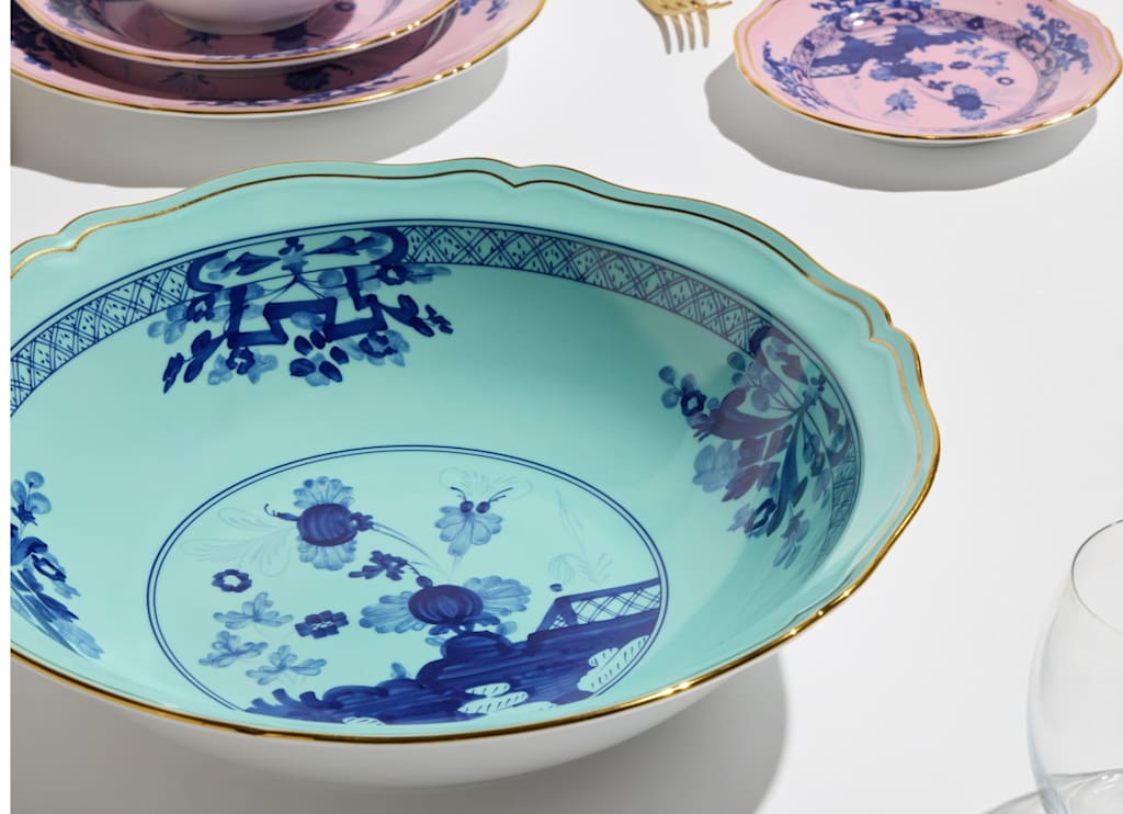 Iris Round Serving Bowl