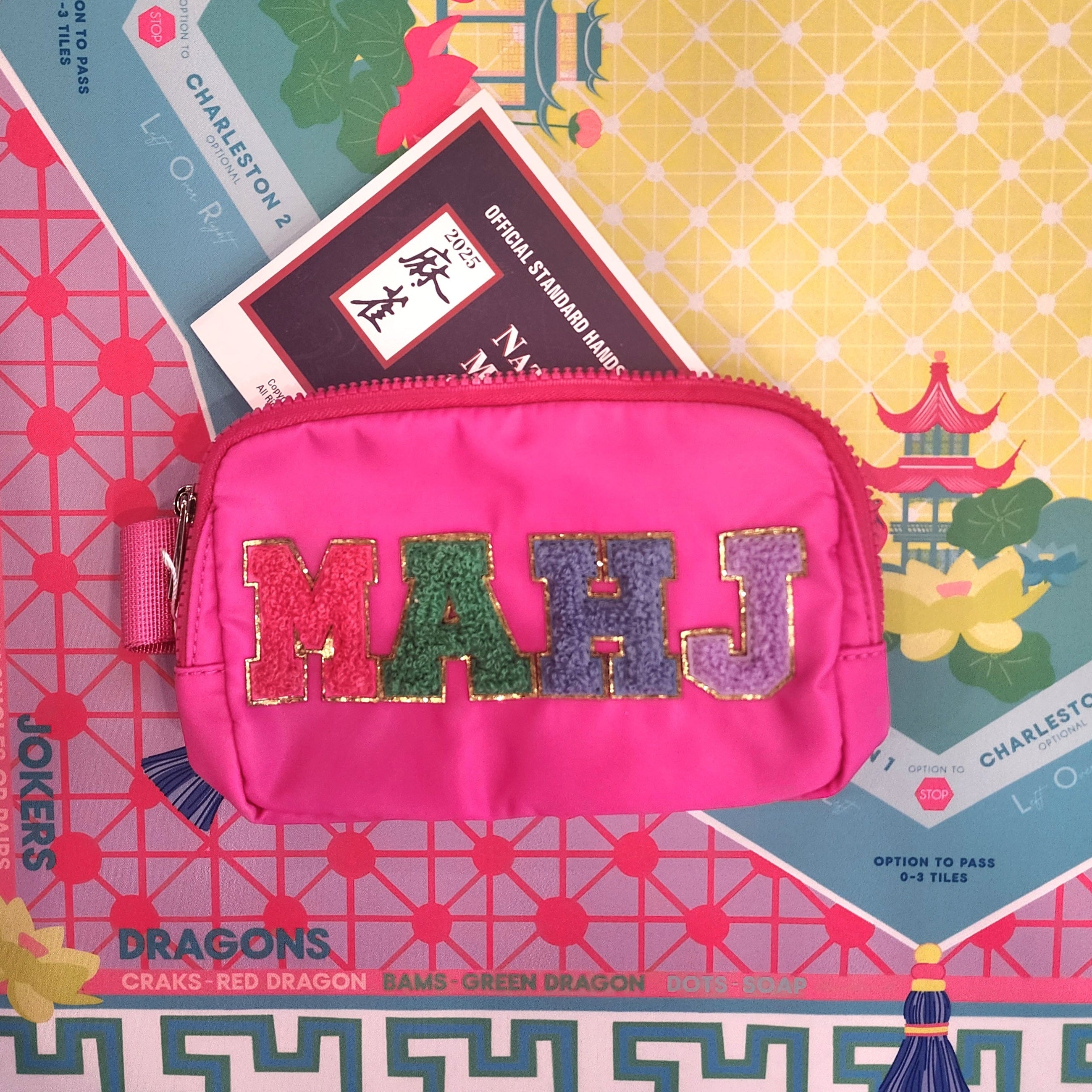 Mahj Belt Bag, Pink