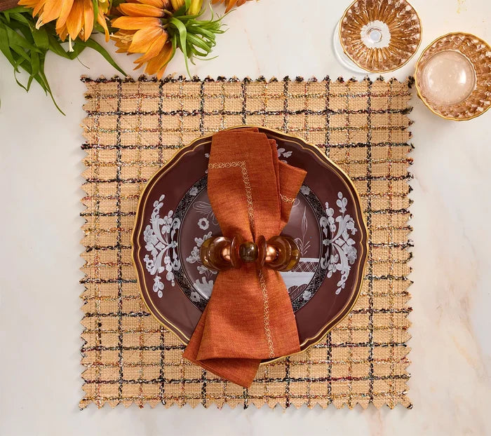 Boucle Placemat in Brown & Multi