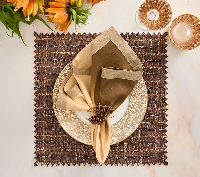 Boucle Placemat in Brown & Multi