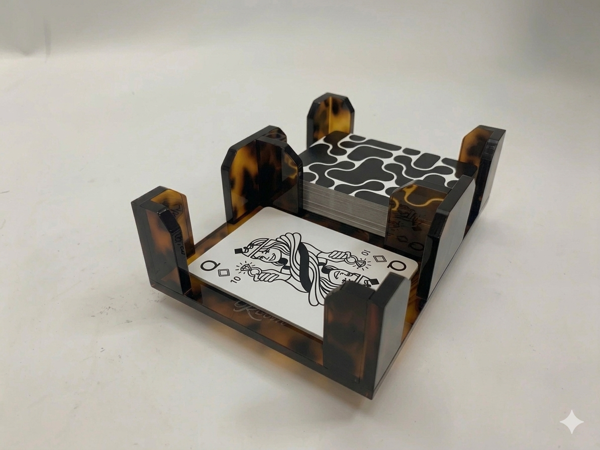 Tortoise Acrylic Card Spinner