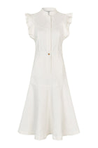 White Denim Dress