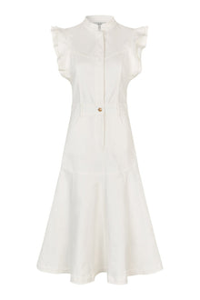 White Denim Dress | Fox & Willow White Denim Dress | Fox & Willow
