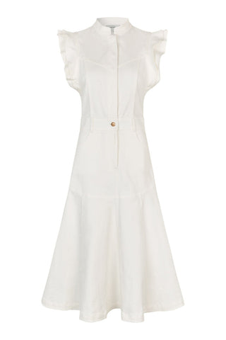White Denim Dress
