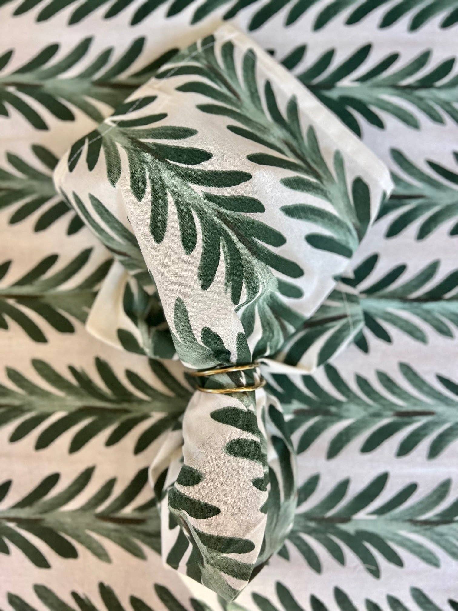 Set of 4 Ferns Napkins, Pine