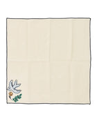 Salon Motif Embroidered Linen Napkins (Set of 4)