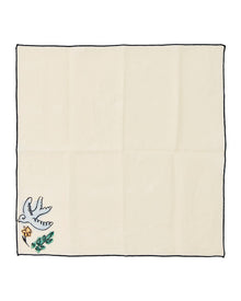 Salon Motif Embroidered Linen Napkins (Set of 4)