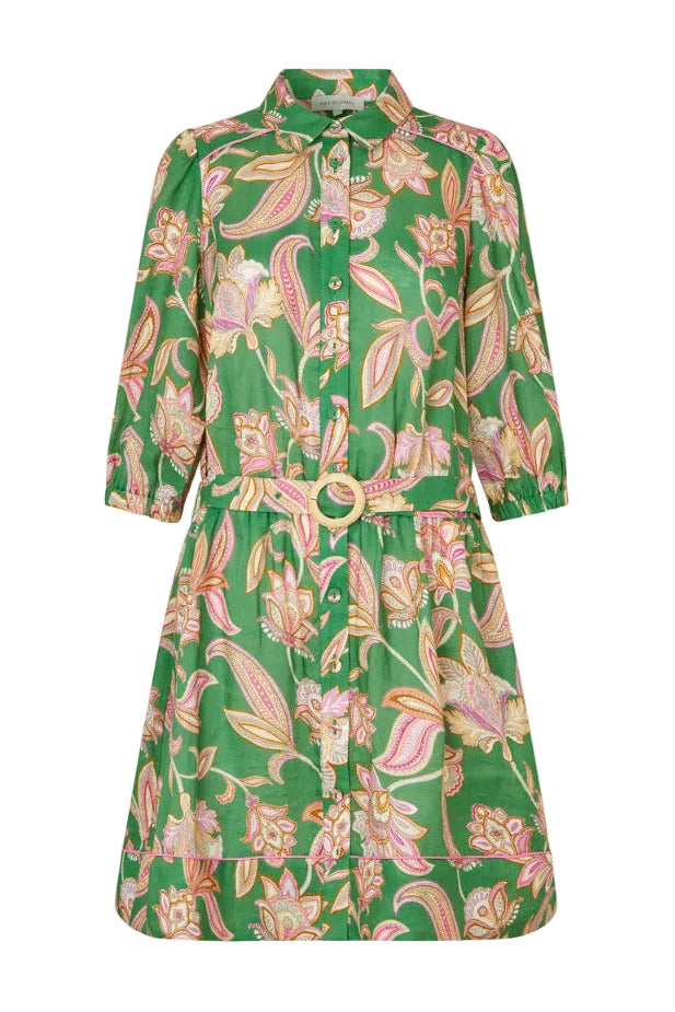Paisley Linen Dress