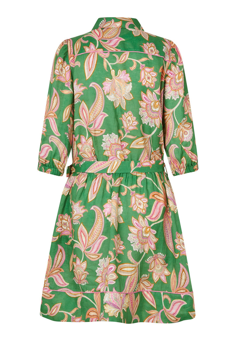 Paisley Linen Dress