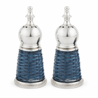 Navy Woven Salt and Pepper Shaker