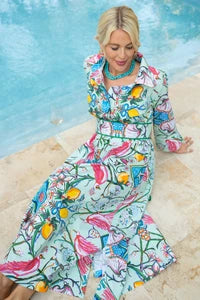 Mint Chinois Shirt Dress