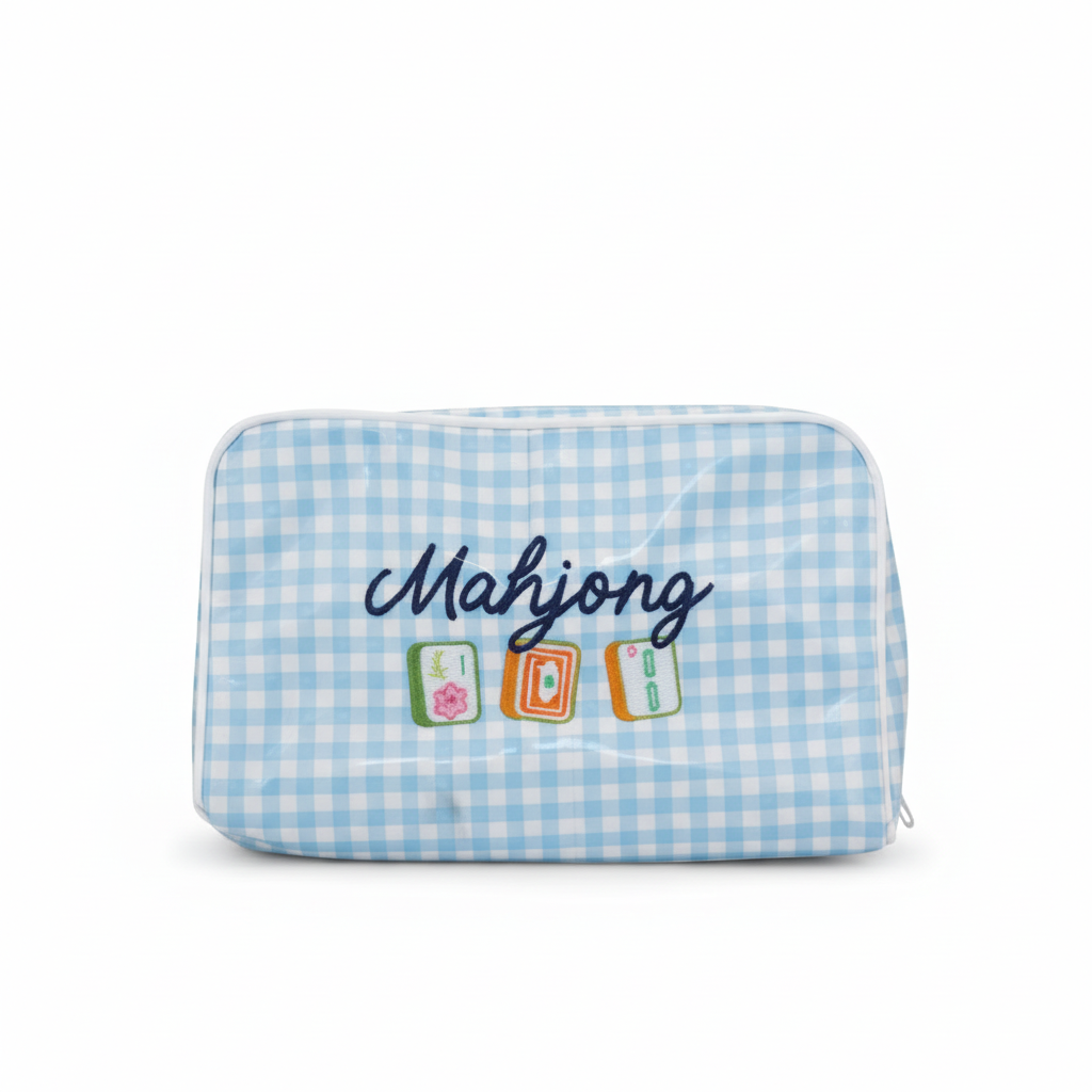 Mahjong Embroidered Tile Bag