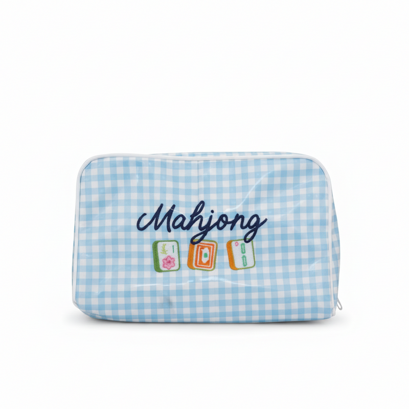 Mahjong Embroidered Tile Bag