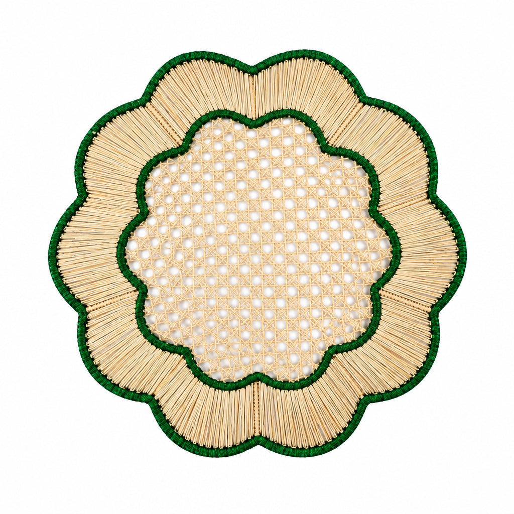 Scalloped Green Placemat