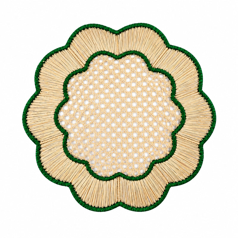 Scalloped Green Placemat