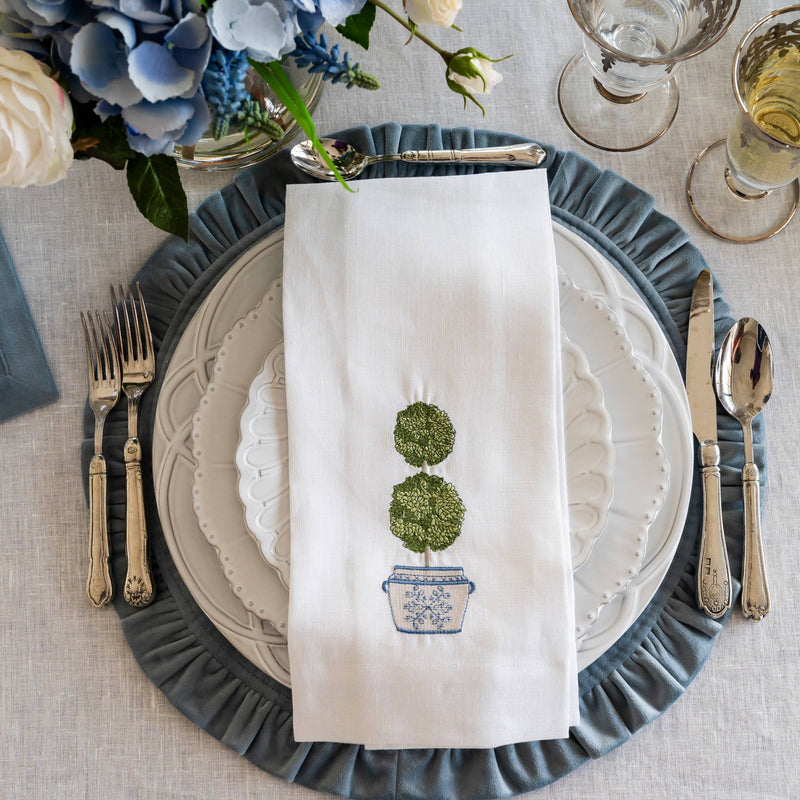 Double Boxwood Topiary Towel