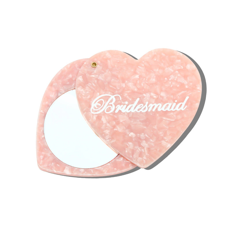 Bridesmaid Heart Compact Mirror