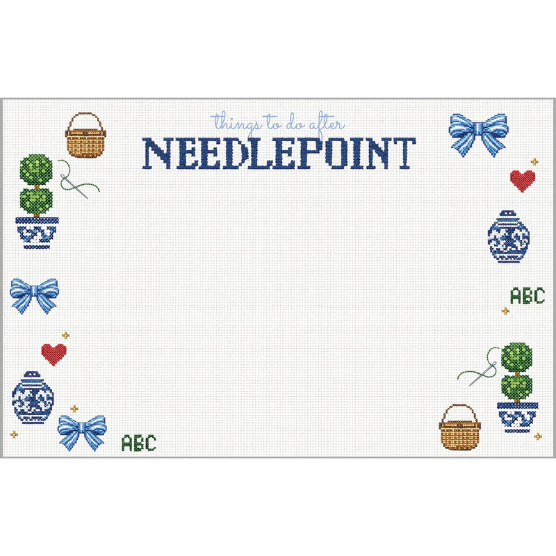 Needlepoint Slab Notepad