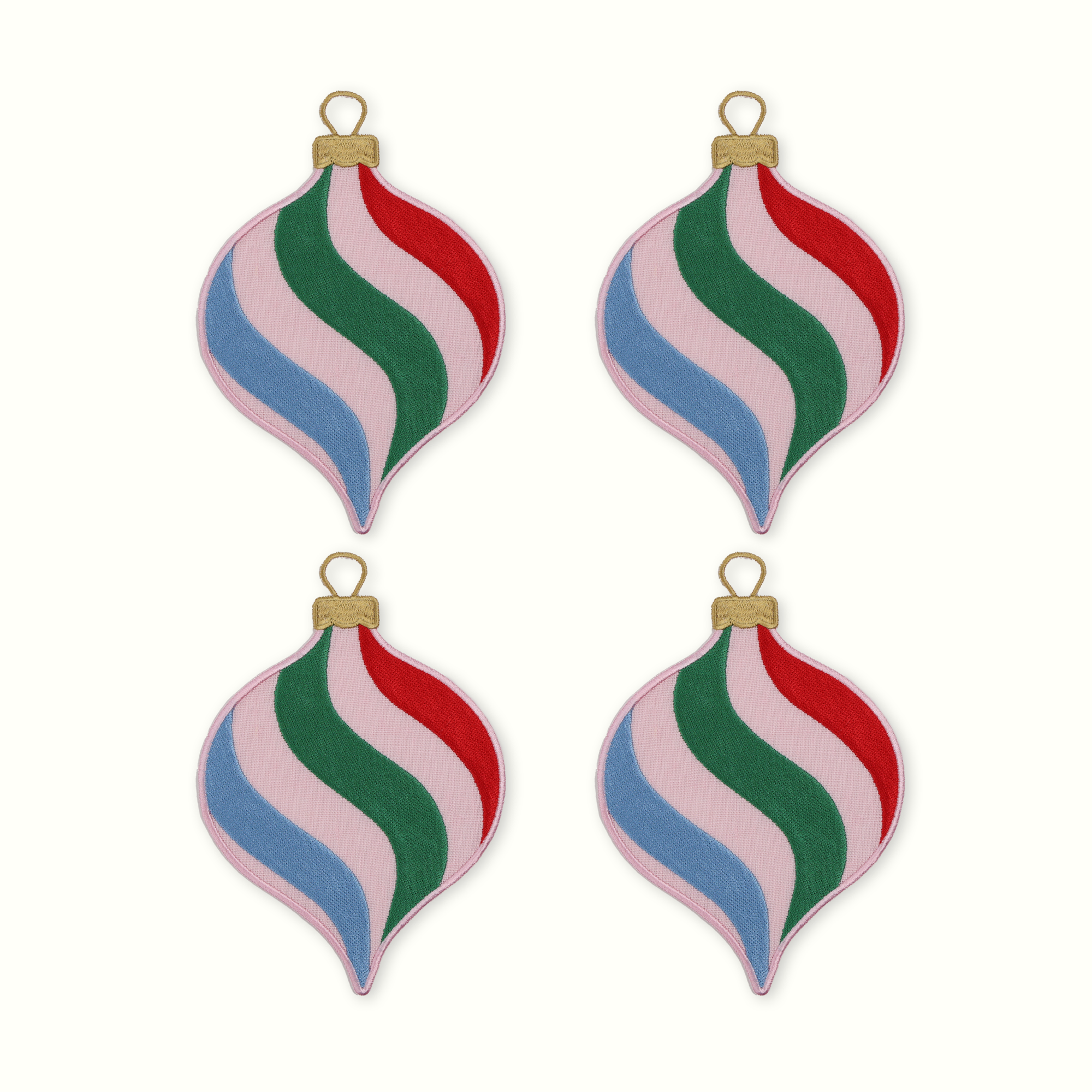 Vintage Ornament Linen Cocktail Napkins