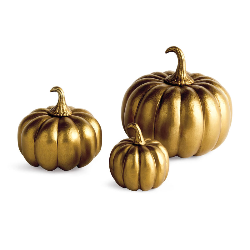 Gold Sculpted Pumpkins