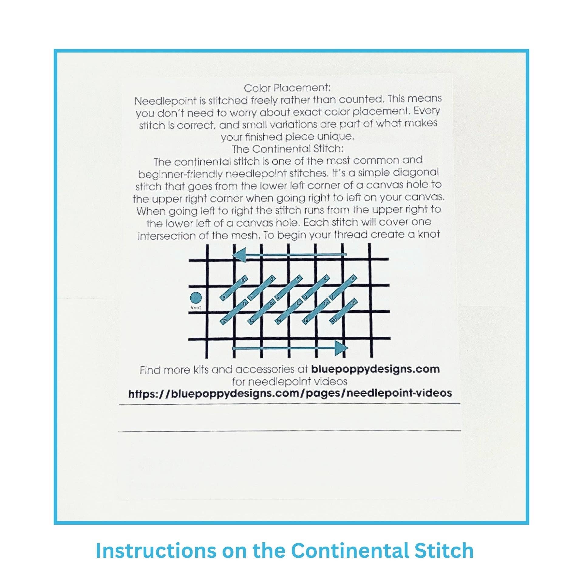 Golf Cart Needlepoint Kit