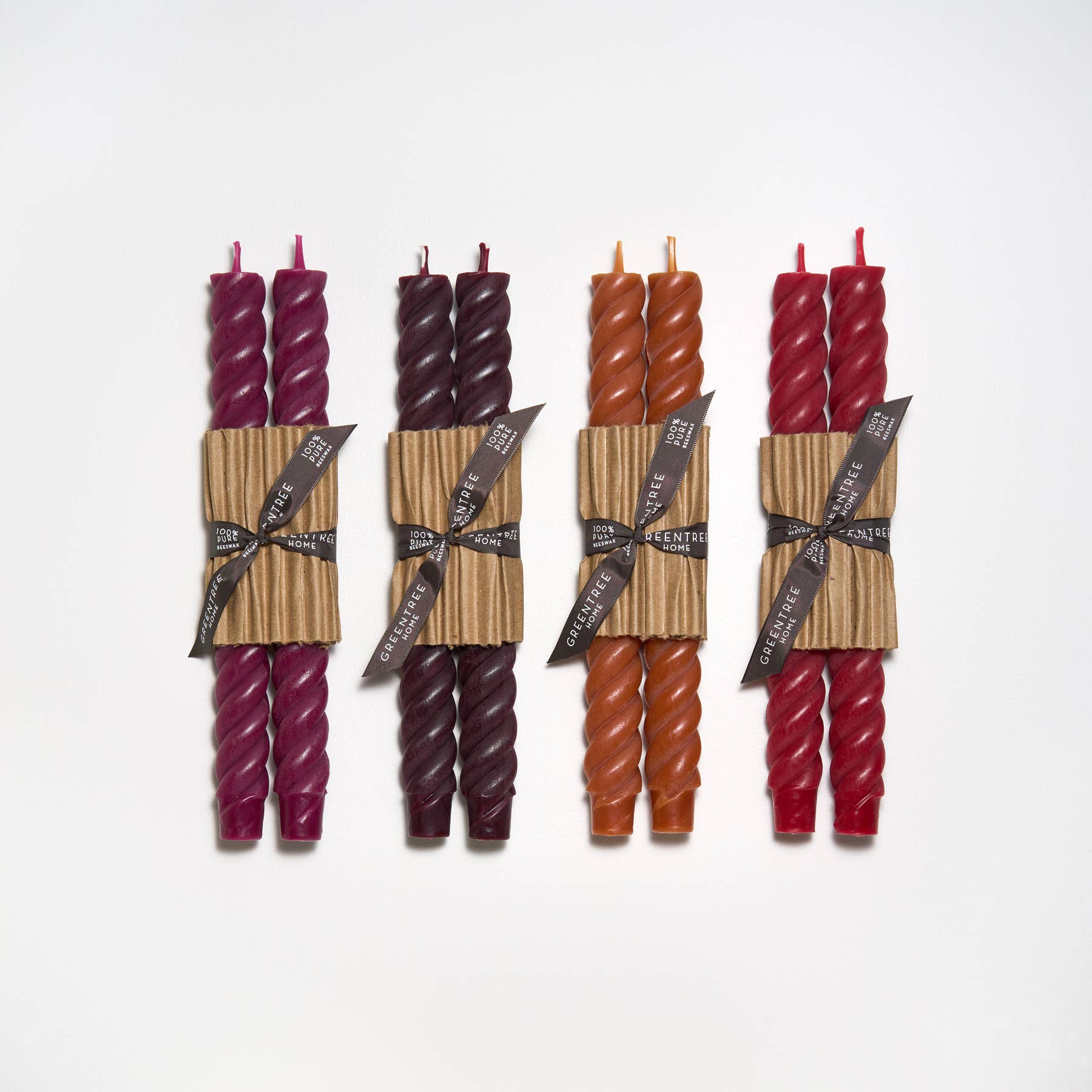 10" Wild Plum Rope Tapers