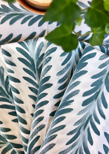 Set of 4 Ferns Napkins, Capri Blue