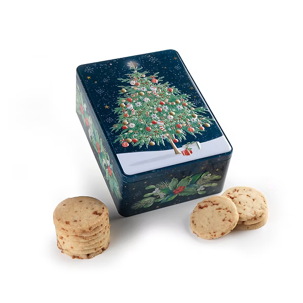 Christmas Tree Cookie Tin