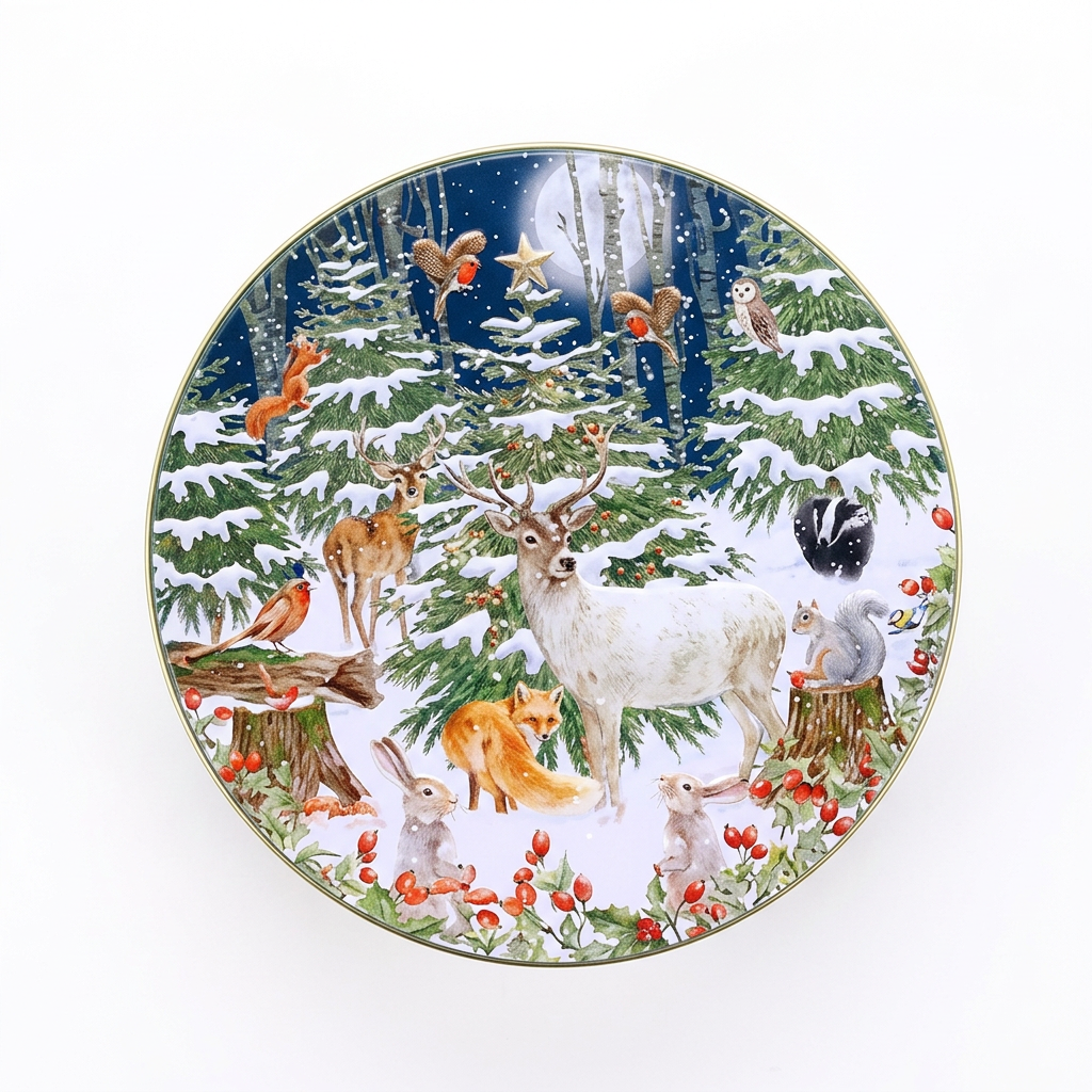 Woodland Animals Cookie Tin