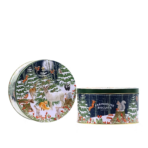 Woodland Animals Cookie Tin