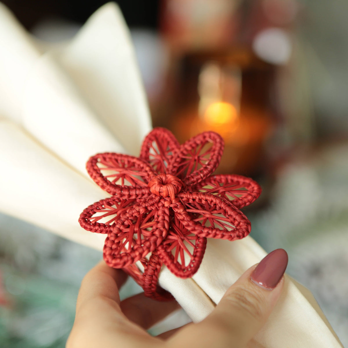 Poinsettia Napkin Ring