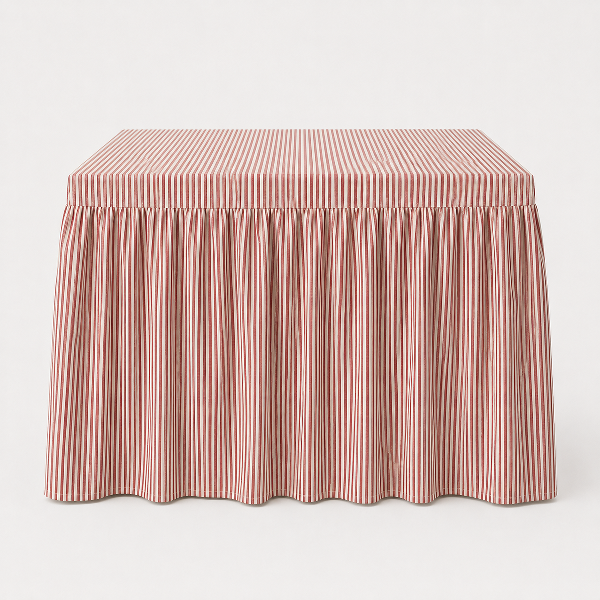 Skirted Game Tablecloth, Red