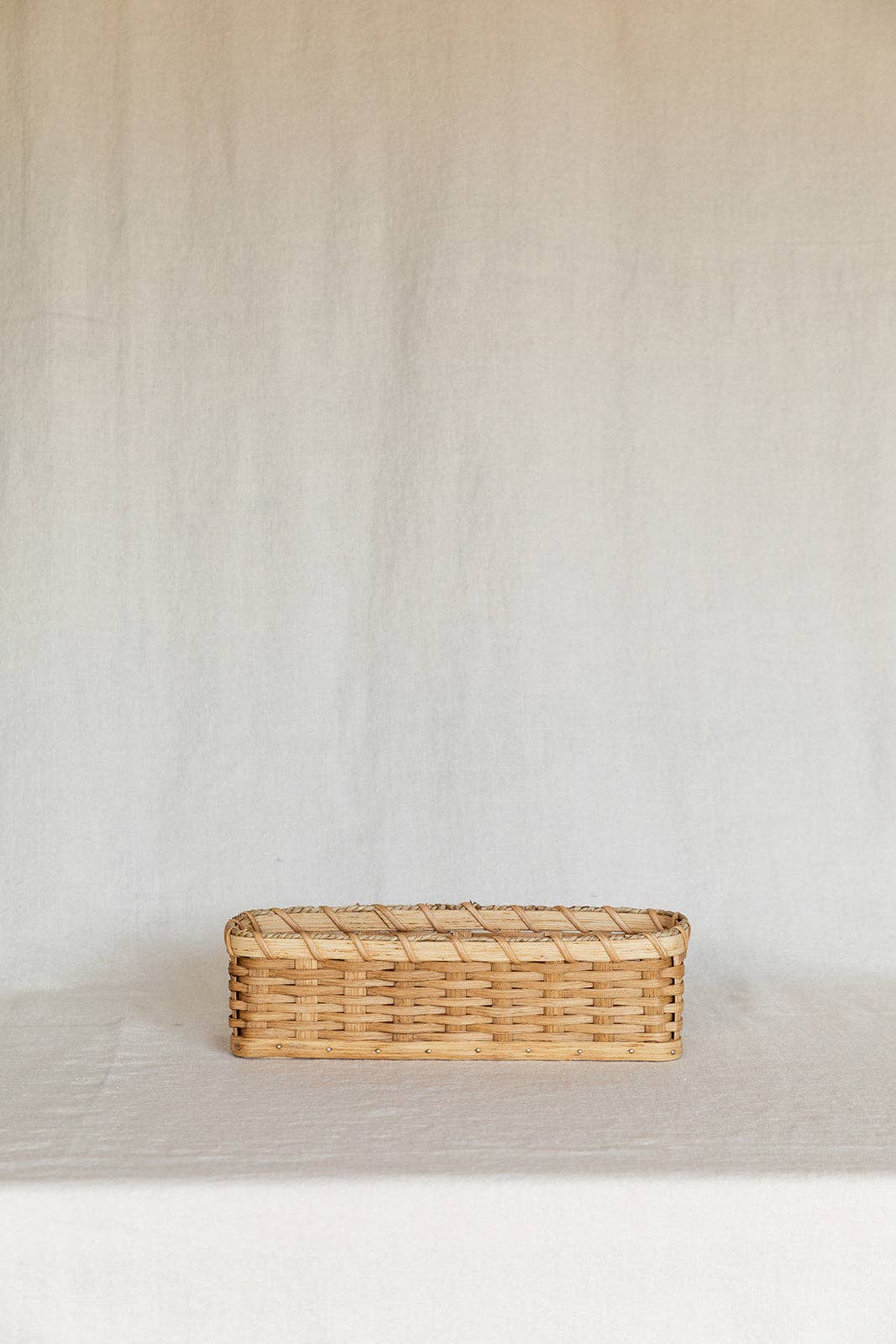 Amish Cracker Basket with Tartan Lining