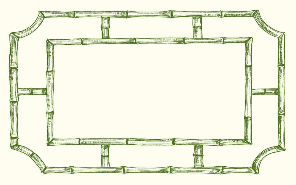 Bamboo Lattice Place Card