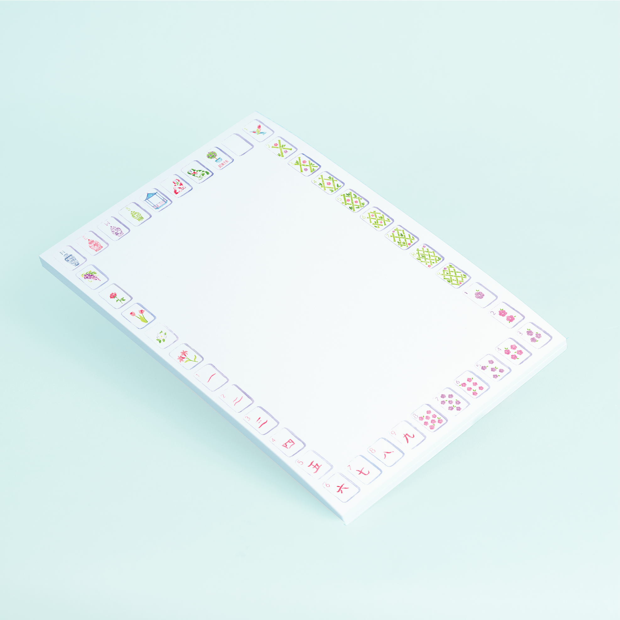 Mahjong Tiles Notepad