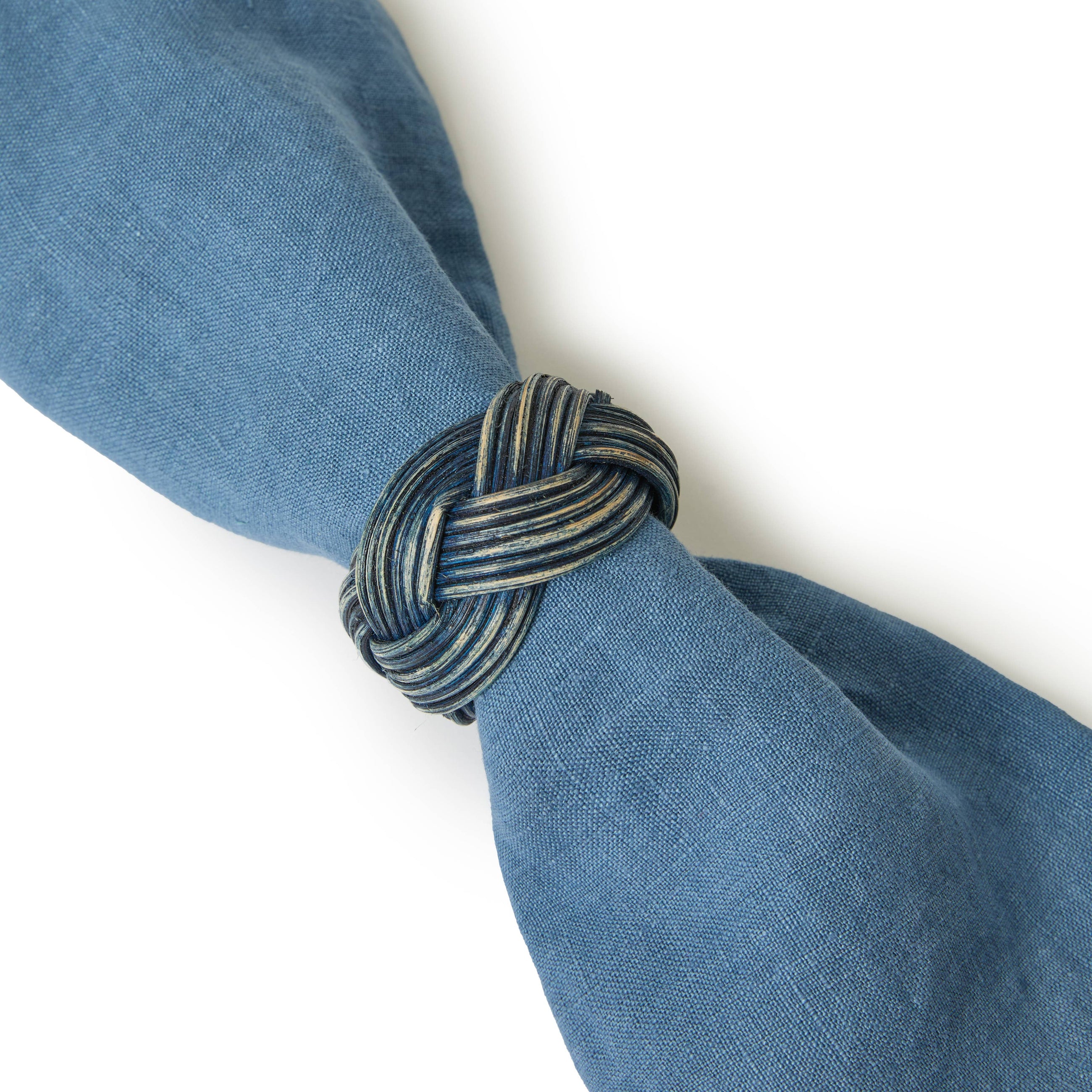 Blue Braided Napkin Ring