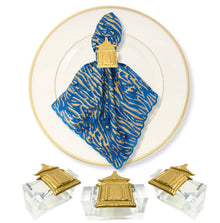 Pagoda Napkin Rings, S/4