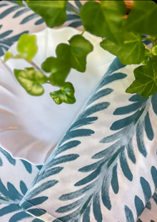Set of 4 Ferns Napkins, Capri Blue