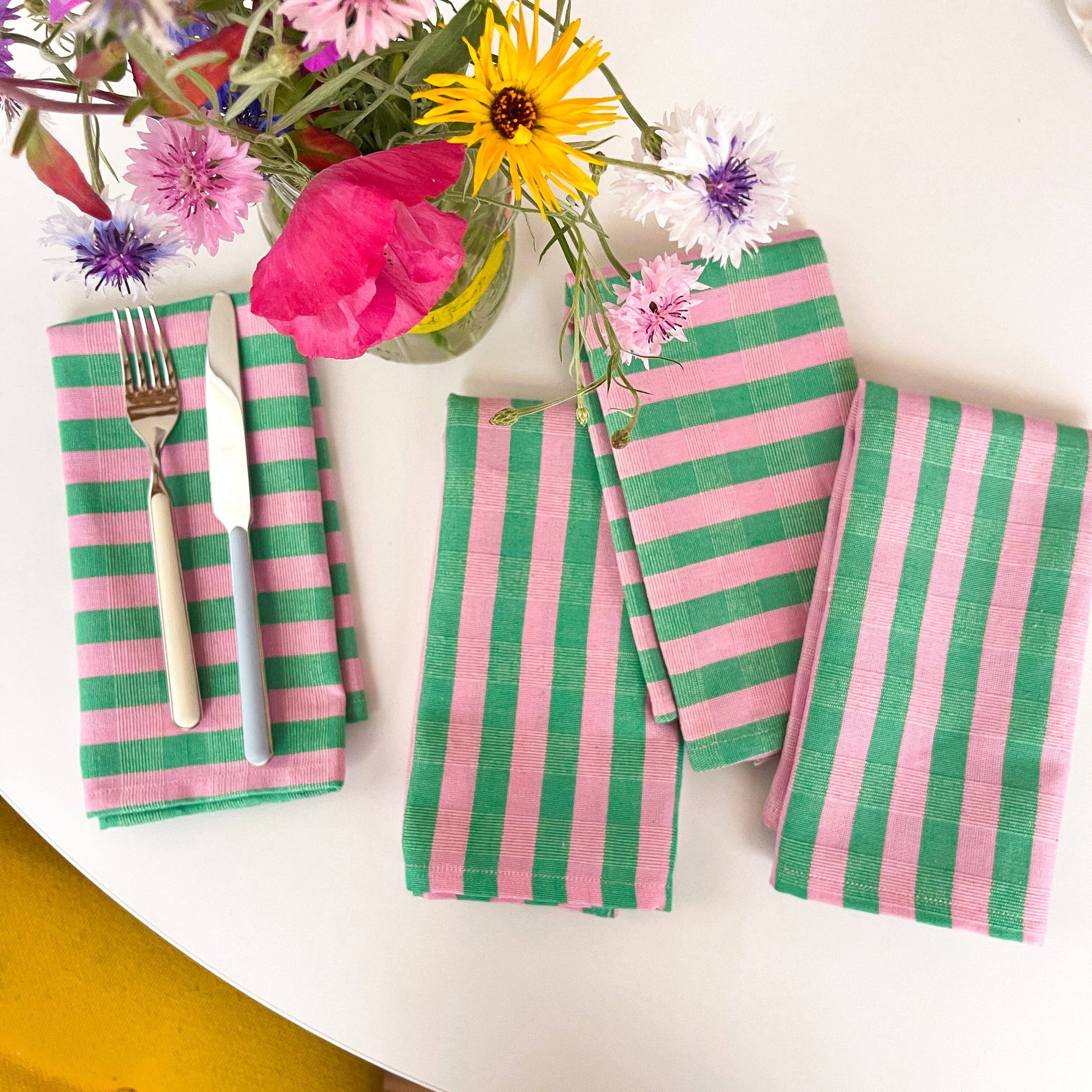 Flora Stripe Napkin