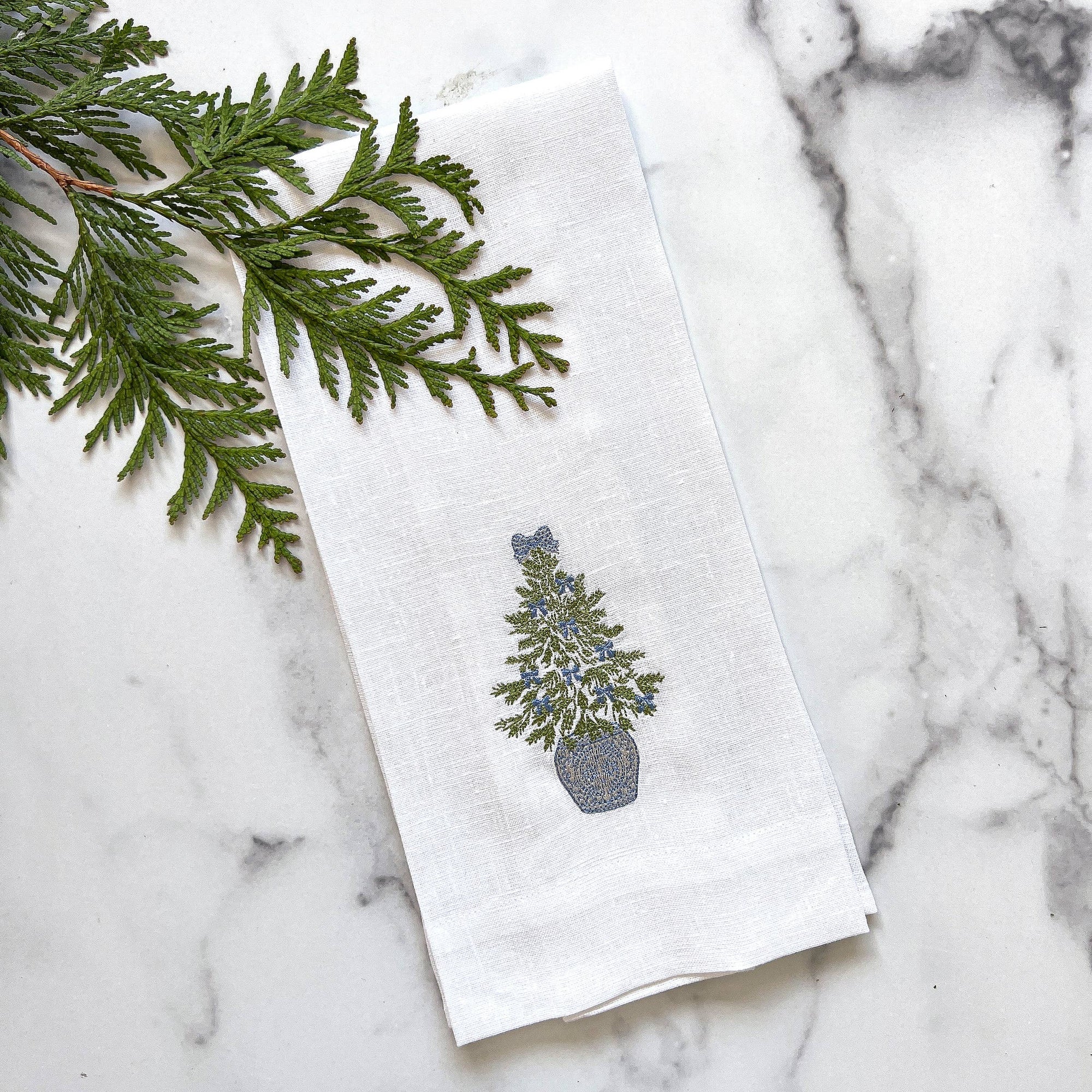 Southern Charm Tree Linen Towel