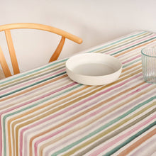 Summer Stripe 55x55" Coated Tablecloth