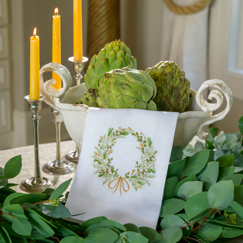 Farmers Market Wreath Towel