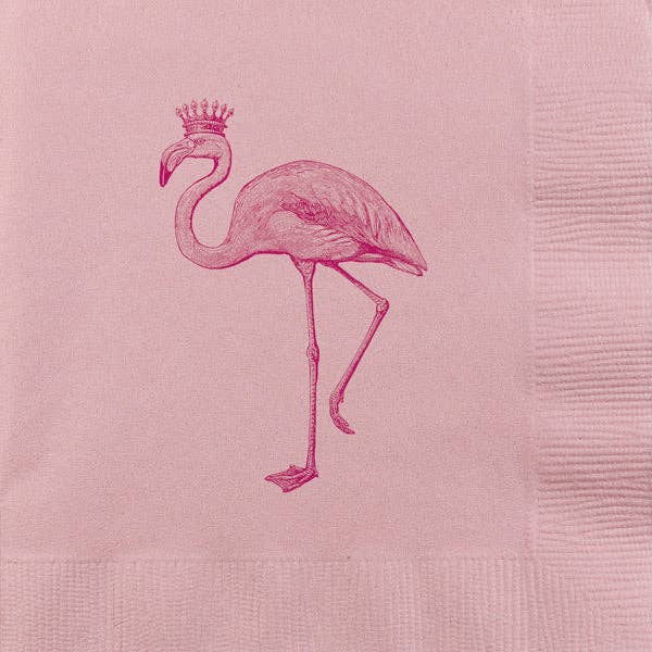 Royal Flamingo Napkins
