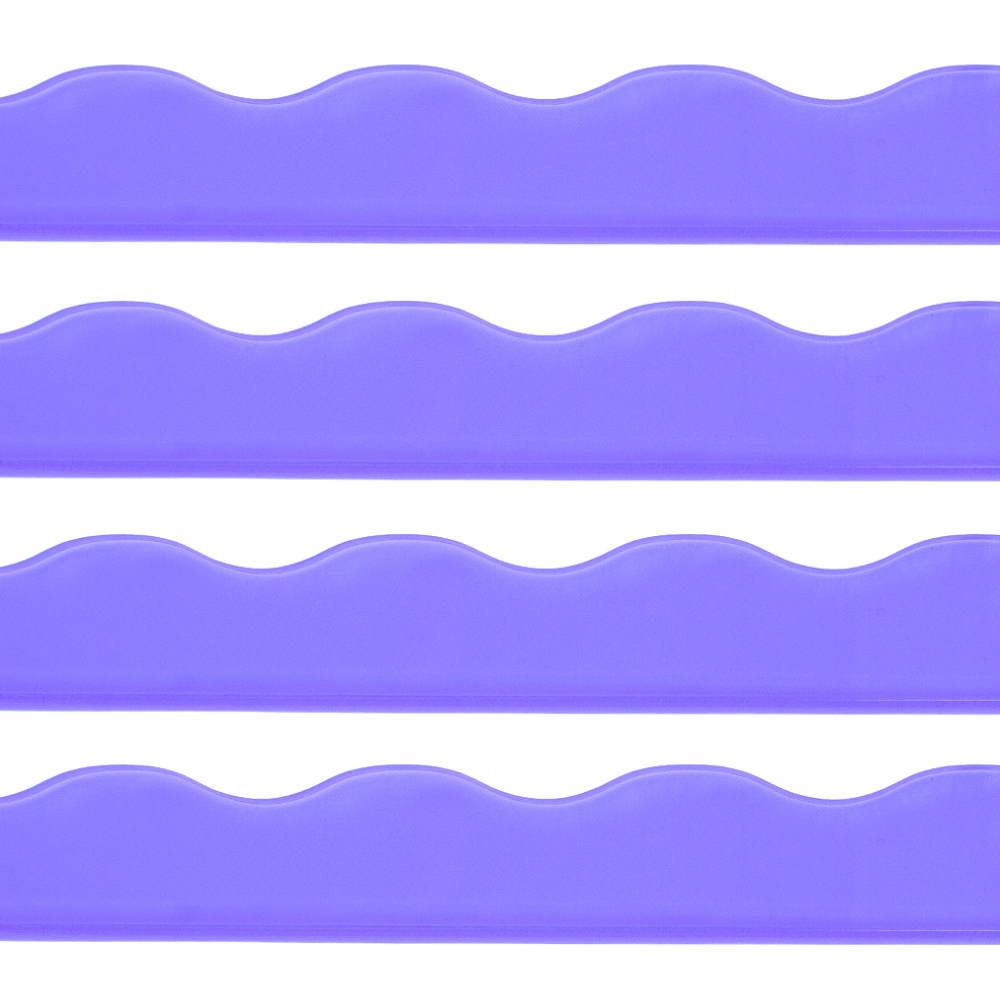 Acrylic Wavy Pusher, Clear Purple