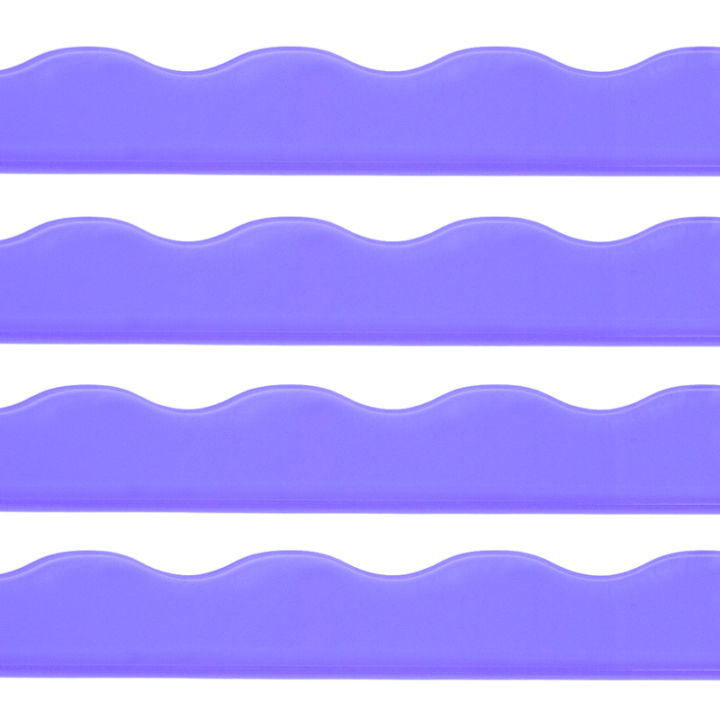 Acrylic Wavy Pusher, Clear Purple