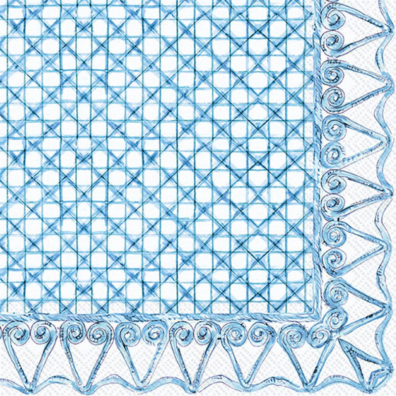Blue Cane Cocktail Napkins