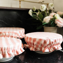 Blush Reversible Basket Liner & Bowl Cover