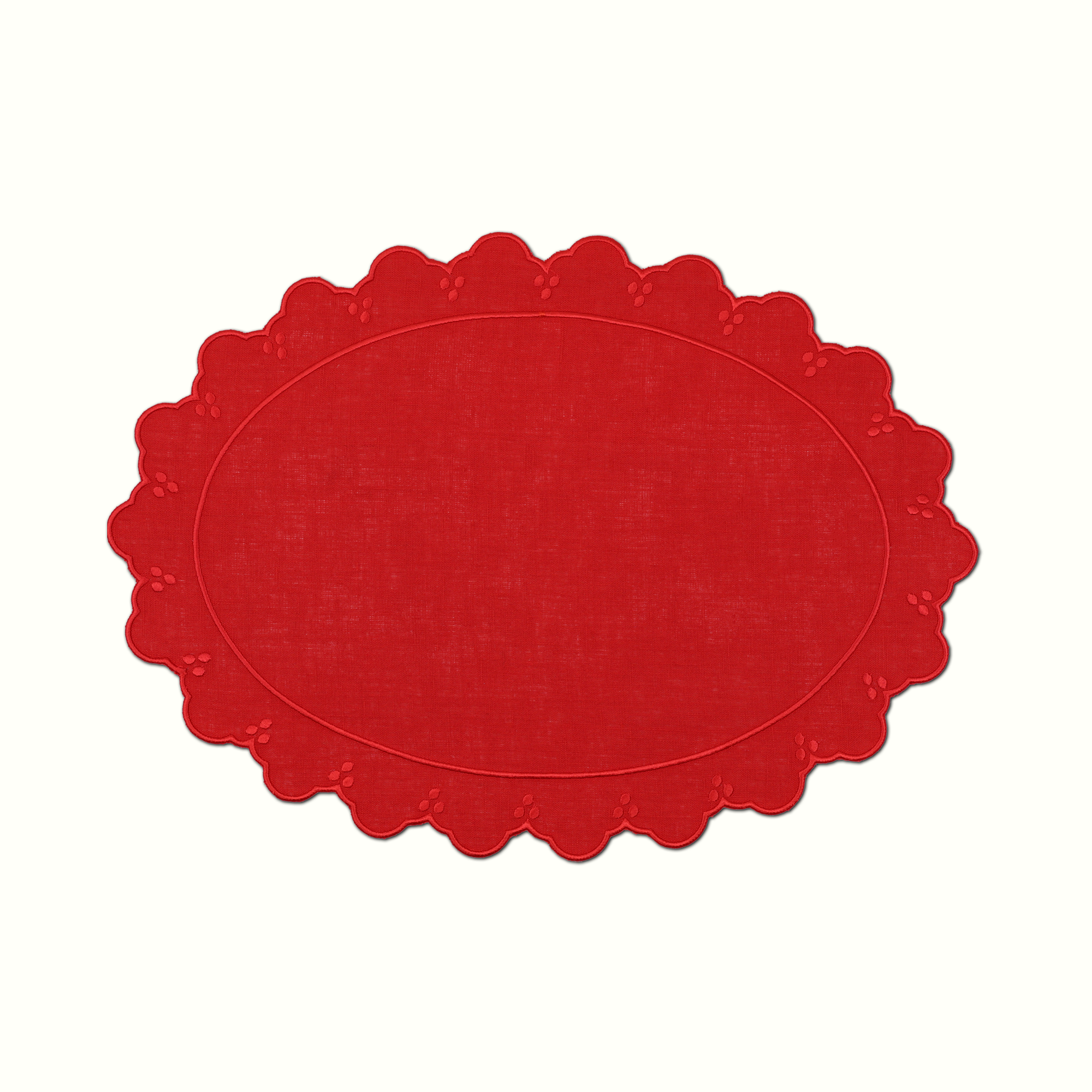Eloise Oval Linen Placemat